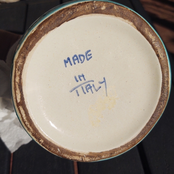 Vintage Handpainted Italian Pottery Jug - Picture 4 of 4